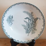 3 plates caps in Terre de Fer Saint Amand service Lily of the valley