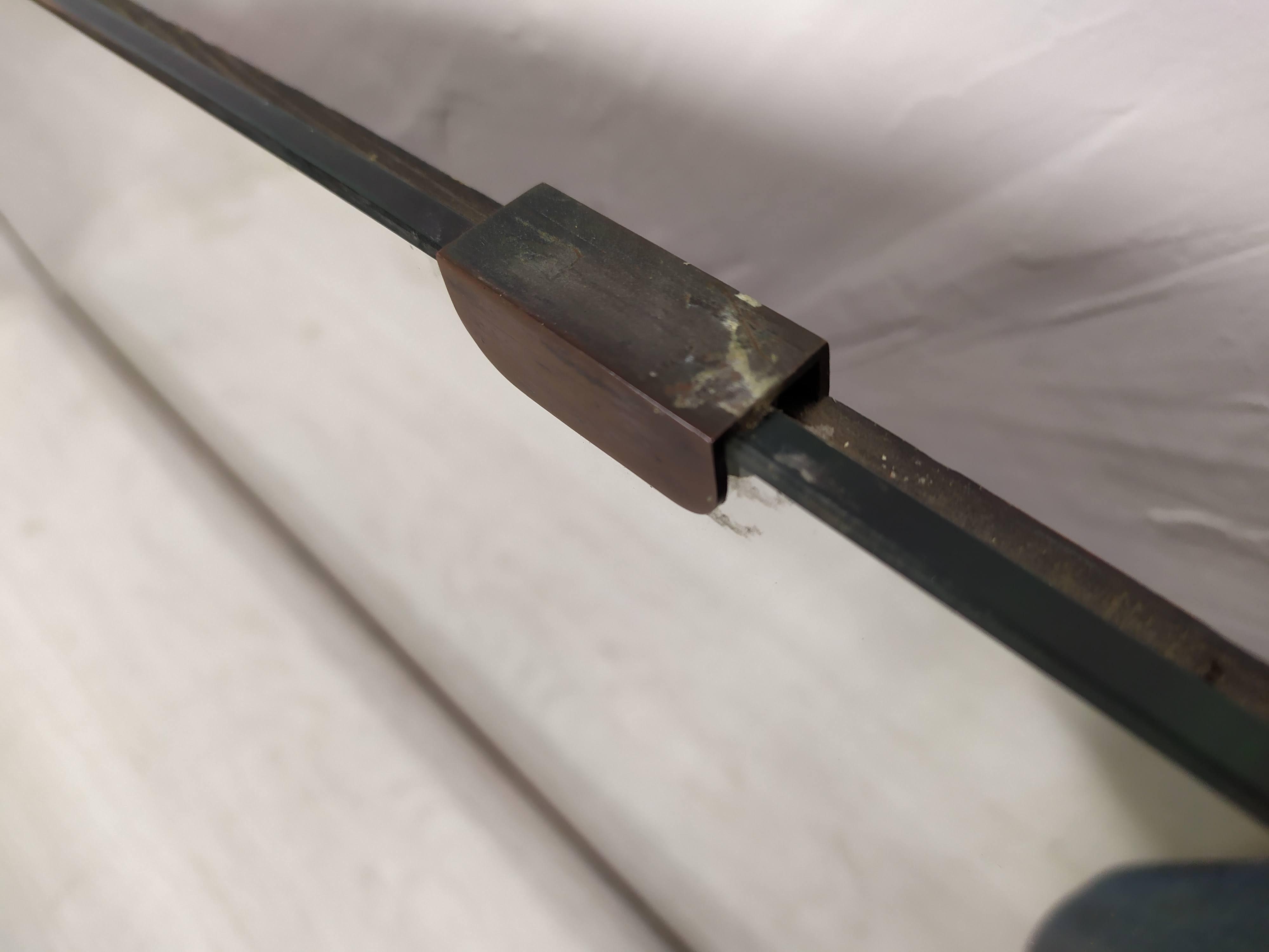 Art Deco brass mirror