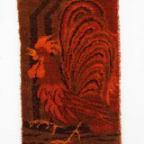 1970s Small Danish Wool Rug or Tapestry