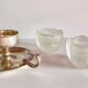 Vintage Silver Glass Candle Holder