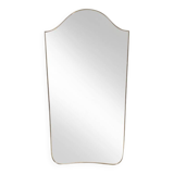 “Gendarme hat” mirror in gilded brass. 1960s.