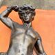 Bronze sculpture "man in chains" on marble 55cm