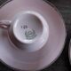 Powder pink cups and saucers