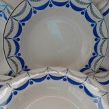 6 antique soup plates from Digoin and Sarreguemines