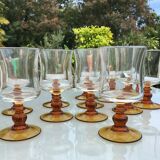 Set of 12 vintage wine glasses