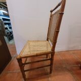 Children's chair bamboo wood cherry tree