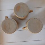 Set of 3 old stoneware cups