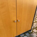90cm grey wooden industrial display case
