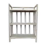 Bookcase vintage rattan standing shelf