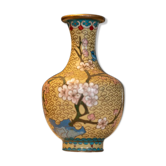 Vase asiatique à décor de cerisiers