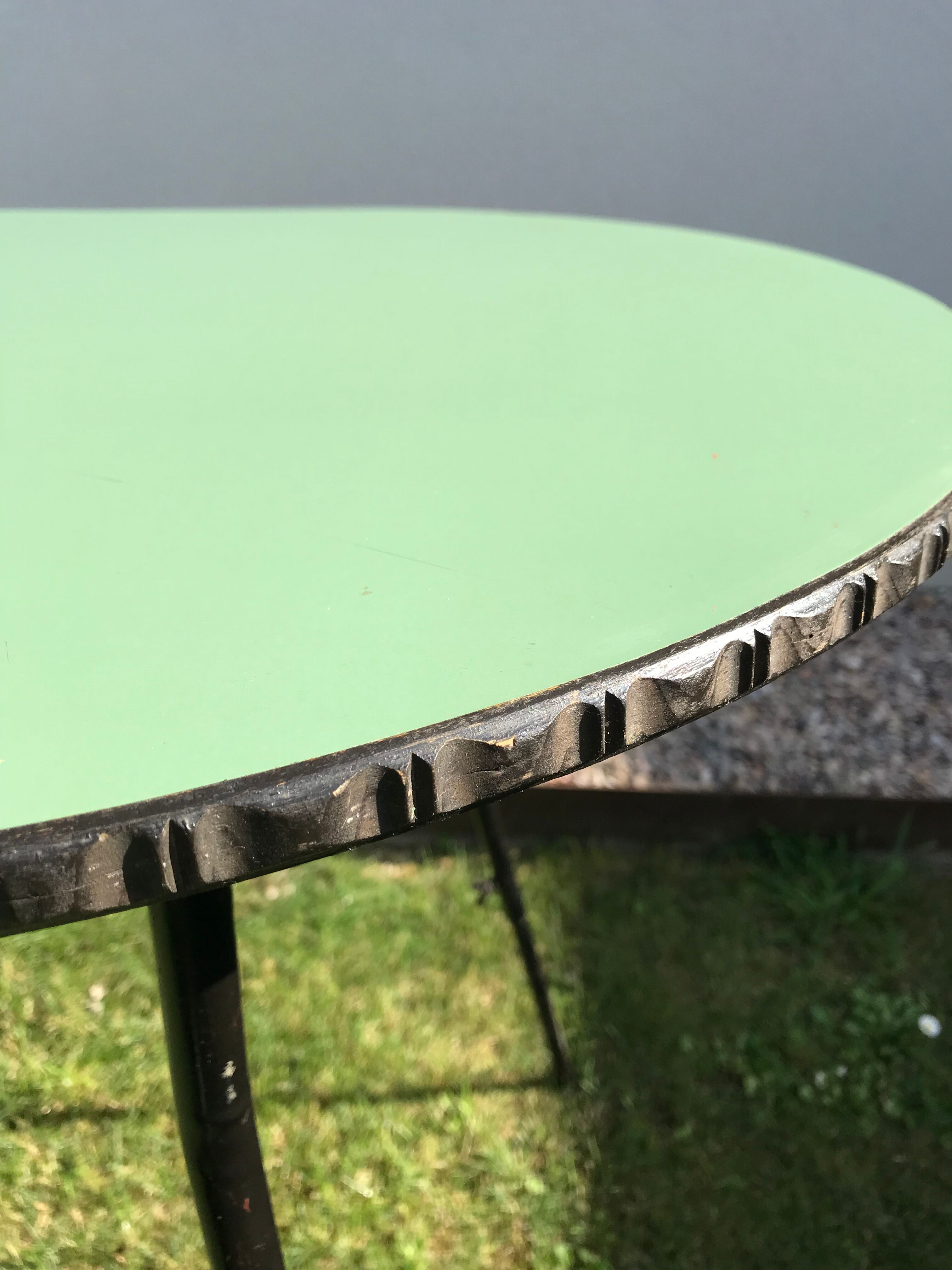 Vintage table adjustable in height 1970
