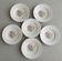 7 deep plates CBM, floral and butterfly country decor, 1988