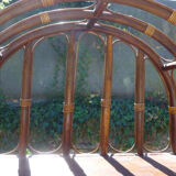 Vintage rattan library