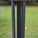 Vintage Sèvres crystal and wrought iron floor lamp from the 1950s