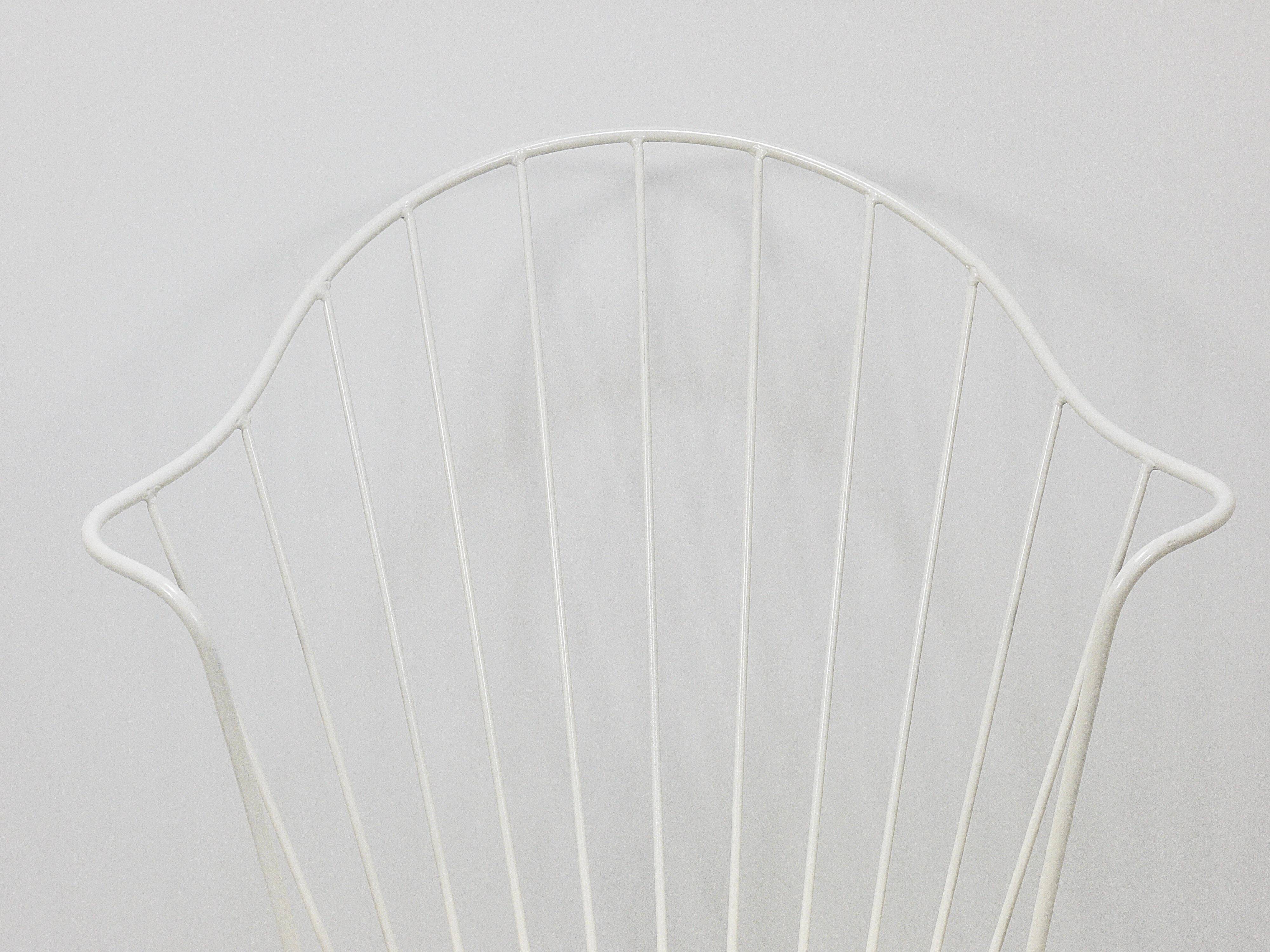 Chaise filaire Sonett Astoria Auersperg Midcentury, Karl Fostel, Autriche, années 1950