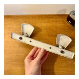 White metal coat hook