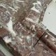 Antique veined red marble fireplace – 19th century