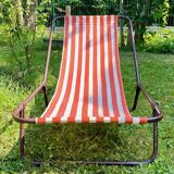 Vintage portable and removable deckchair