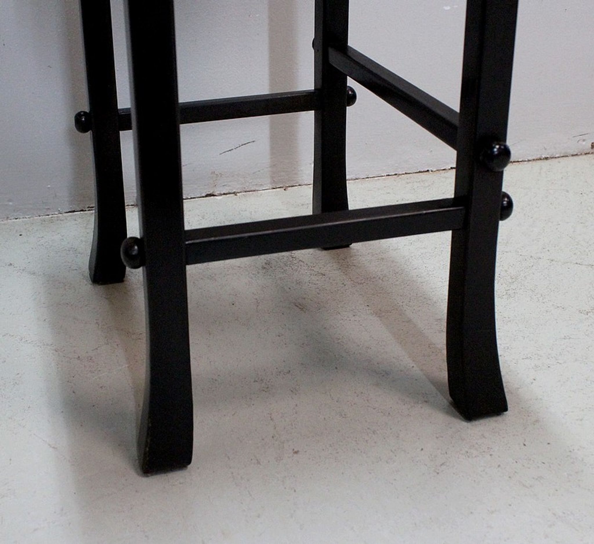 Chinese pull out tables in lase black