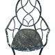 4 Provençal wrought iron armchairs from the 50s