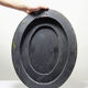 Elegant grand portrait medallion oil on curved Venetian wood vintage