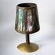 Abalone shell & brass shot glasses, set of 6, Mexico, 1970s