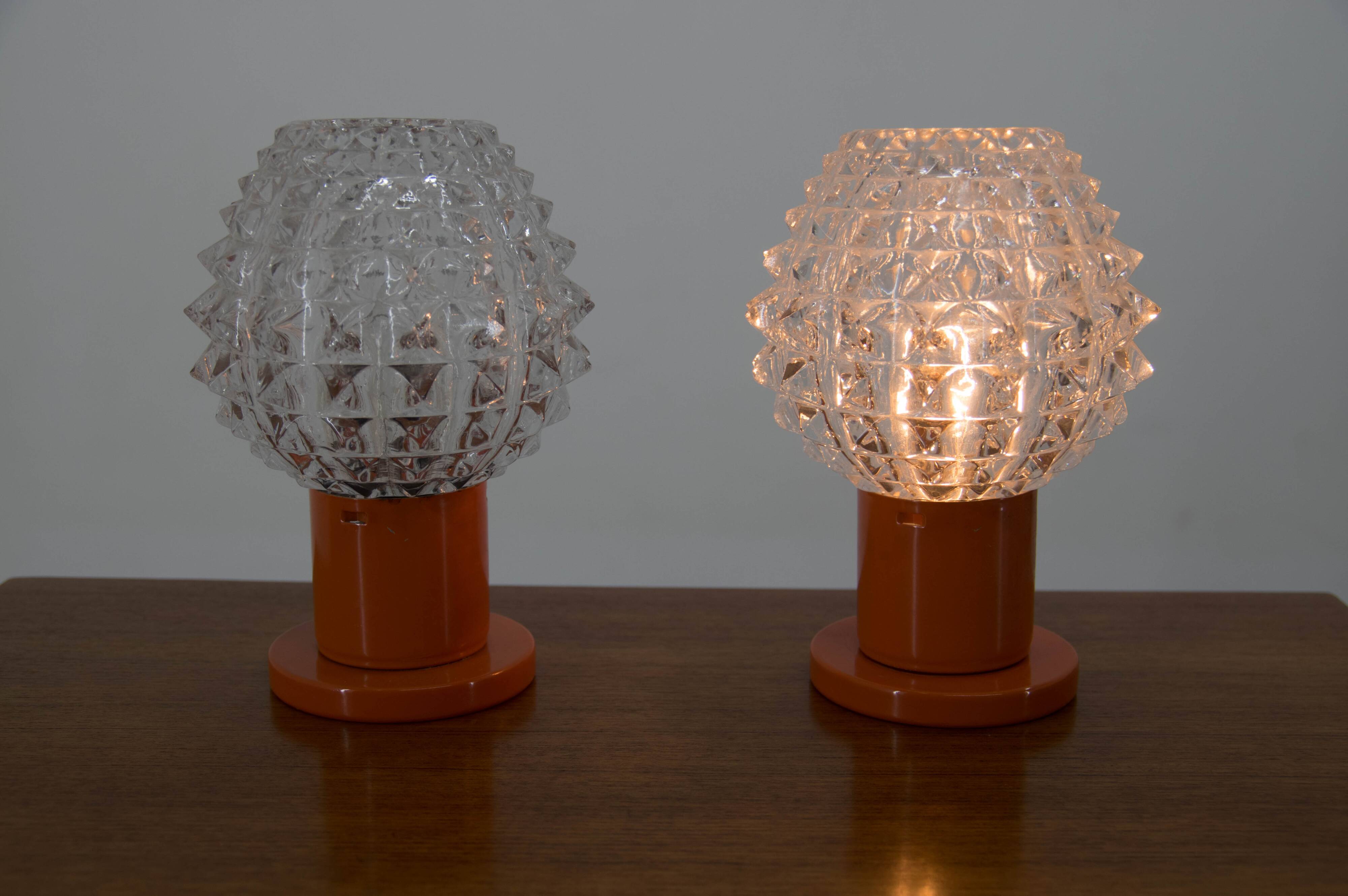 Set of Two Table Lamps by Kamenicky Senov, 1970s