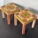 Pair of bedside or end table side tables