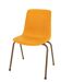 Orange plastic school chair