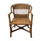 Children's armchair rattan / vintage blue