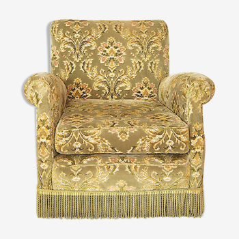 Devoré velvet armchair