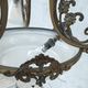 Art Nouveau chandelier in brass and bronze