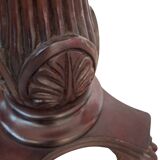 Elegante Colonna Porta-Piante/Busti in Mogano – Vintage Anni '60