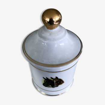 Limoges porcelain covered pot