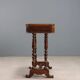 Antique walnut sewing table with drawer, Italy, mid-19th century.