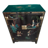 Chinese sideboard lacquered and hand painted
