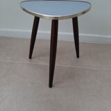 Tripod plant door in vintage blue grey Formica