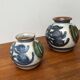 Cactus series round vases in ceramic from the mid-century modern Danish studio Søholm, 1960s, set of 2.