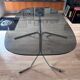Glass and chrome table
