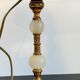 Vintage marble and velvet metal lamp