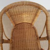 Old chair in bamboo 60s
