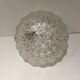 Cast glass ceiling lamp years 1960
