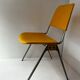 Vintage yellow metal chair Don Albinson for Knoll