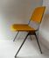 Vintage yellow metal chair Don Albinson for Knoll