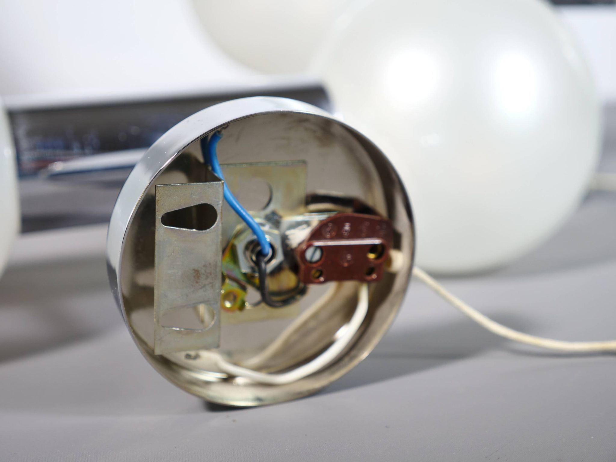 Space Age Wall Lights in Chrome by Motoko Ishii for Staff, 1970s
