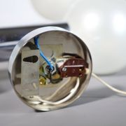Space Age Wall Lights in Chrome by Motoko Ishii for Staff, 1970s