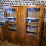 Art Deco mahogany library from the 1930s.