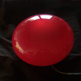 Table lamp flat ball, red mushroom with switch