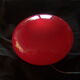 Table lamp flat ball, red mushroom with switch