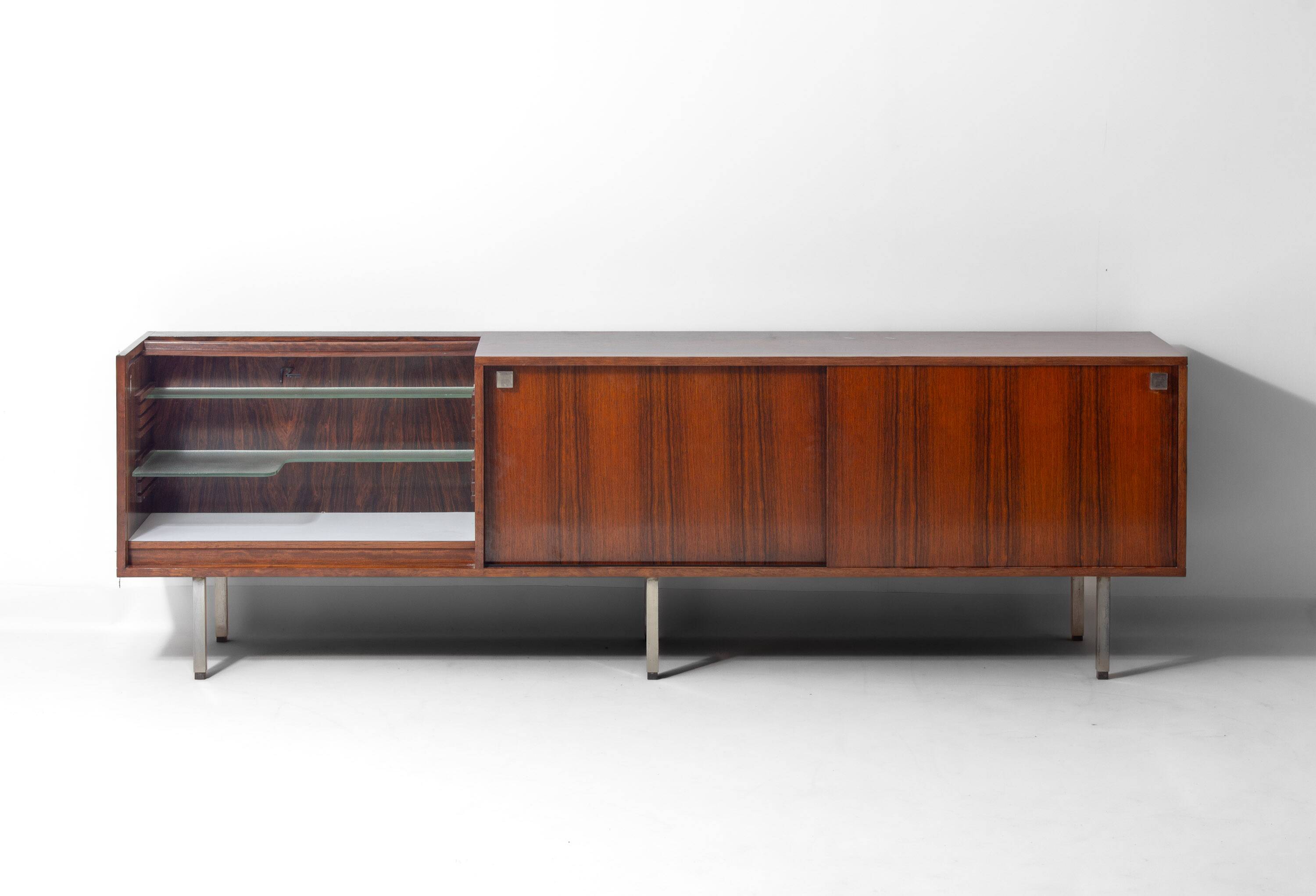 Rare mid-century sideboard bar unit in teak by Belform, 1960